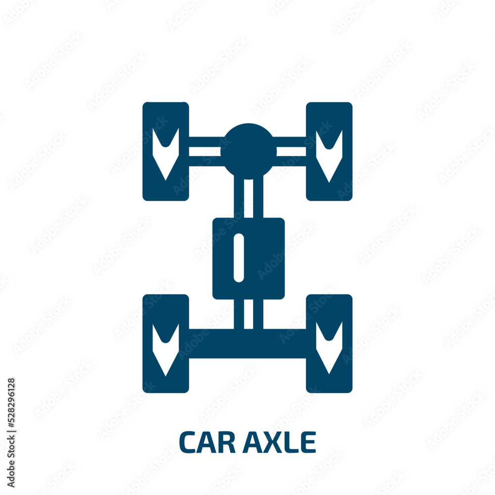 car axle vector icon. car axle, car, rural filled icons from flat car ...