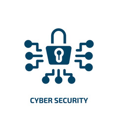Poster - cyber security vector icon. cyber security, data, internet filled icons from flat cyber security concept. Isolated black glyph icon, vector illustration symbol element for web design and mobile apps