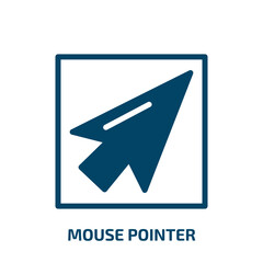 Aufkleber - mouse pointer vector icon. mouse pointer, arrow, pointer filled icons from flat computer and media concept. Isolated black glyph icon, vector illustration symbol element for web design and mobile apps
