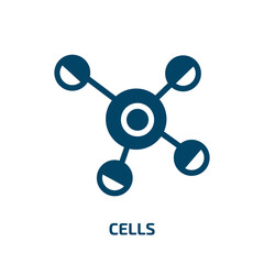 Poster - cells vector icon. cells, internet, cell filled icons from flat concept. Isolated black glyph icon, vector illustration symbol element for web design and mobile apps