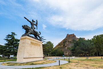 Gori fotress and monument in the city of Gori, Georgia. Gori is famous for being the birthplace of Joseph Stalin