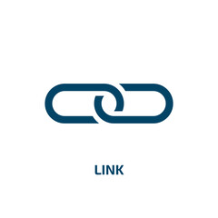 Poster - link vector icon. link, technology, internet filled icons from flat business pack concept. Isolated black glyph icon, vector illustration symbol element for web design and mobile apps
