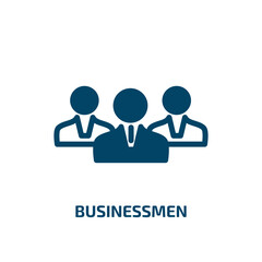 Poster - businessmen vector icon. businessmen, office, businessman filled icons from flat business collection