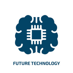 Poster - future technology vector icon. future technology, digital, technology filled icons from flat general concept. Isolated black glyph icon, vector illustration symbol element for web design and mobile