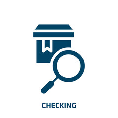 Poster - checking vector icon. checking, check, box filled icons from flat logistic & delivery concept. isola