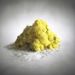A 3d render of a close up of sulfur and powder