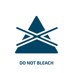 Poster - do not bleach vector icon. do not bleach, bleach, wash filled icons from flat laundry instructions concept. Isolated black glyph icon, vector illustration symbol element for web design and mobile apps