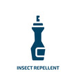 insect repellent vector icon. insect repellent, repellent, stop filled icons from flat car wash concept. Isolated black glyph icon, vector illustration symbol element for web design and mobile apps