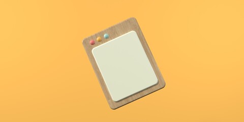 Poster - Interface of computer screen or page - 3D render illustration