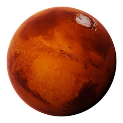 Wall Mural - planet mars, the red world, isolated