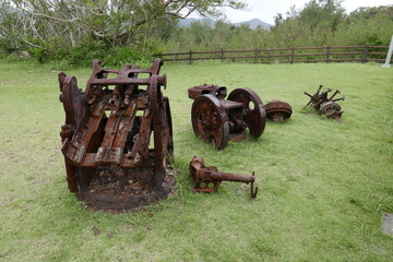 World War 2 relics at Chichi jima Bonin island, Ogasawara.