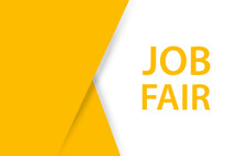 Job Fair Banner Vector With Copy Space For Business, Marketing, Flyers, Banners, Presentations And Posters. Illustration