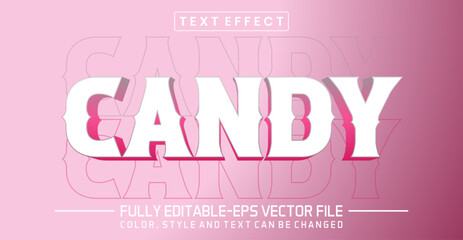 Poster - Candy text editable style effect