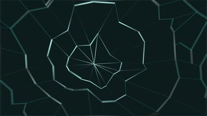Wall Mural - 4k.alpha channel render glass cracked transparent
