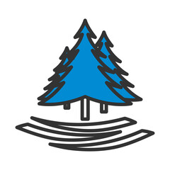 Sticker - Icon Of Fir Forest