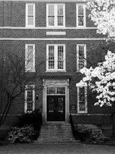 Grayscale Shot Of The Carolina Hall. North Carolina, In The United States.