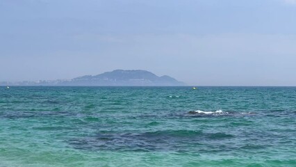 Sticker - View of Ceuta from a Moroccan beach