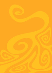 Poster - Abstract background with wavy and curly lines pattern