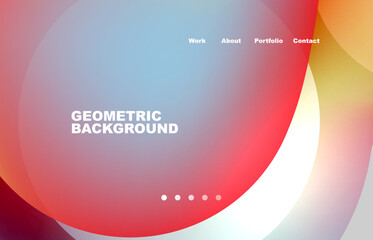 Abstract liquid background for your landing page design. Web page for website or mobile app wallpaper