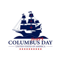 Sticker - Columbus Day USA