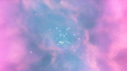 Wall Mural - cosmos is a nebula of gas, stars planets and galaxies. expansion of the universe 3d render