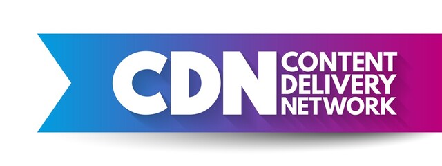 Aufkleber - cdn - content delivery network is a geographically distributed network of proxy servers and their da
