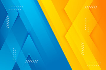 Poster - Abstract background modern hipster futuristic graphic. Yellow and blue gradient background. Vector texture design, bright poster, banner vector illustration in horizontal layout.
