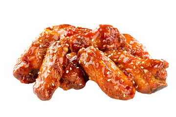 fried chicken wings with sweet sauce