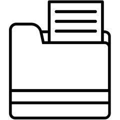 Sticker - File Management Vector Icon