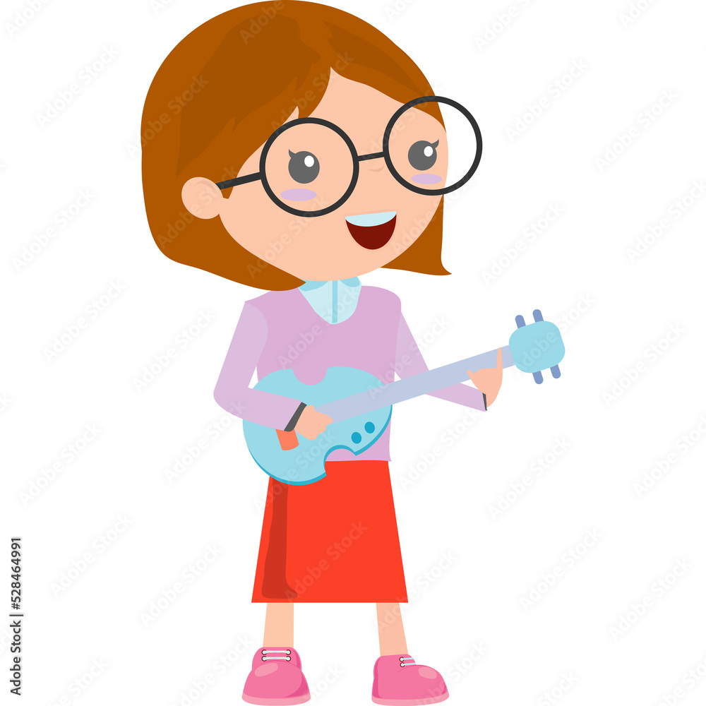 Kids and music, Children playing bass, Musical Instruments of child ...