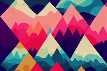 Wall Mural - Abstract shape, colorful backdrop with pastel colors wallpaper.