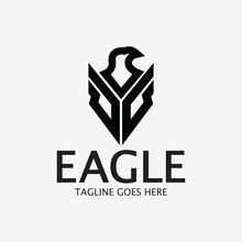 Eagle Logo Design Template. Vector Illustration