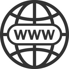 Wall Mural - website icon. www icon