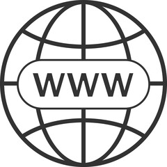 Wall Mural - website icon. www icon