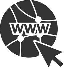Wall Mural - website icon. www icon