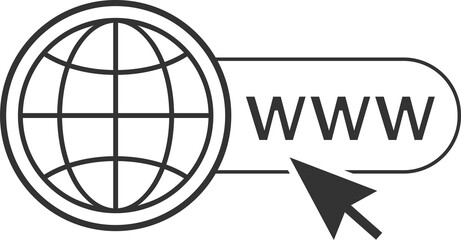 Wall Mural - website icon. www icon