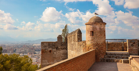  Malaga city viewpoint of castle