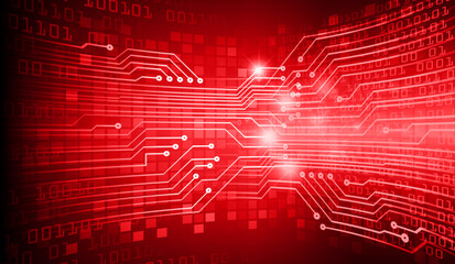 Wall Mural - cyber circuit future technology concept background