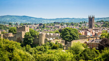 The Historic Market Town Of Ludlow, Shropshire, England. 