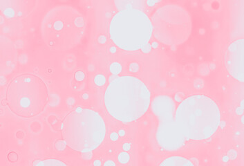 Wall Mural - Beautiful abstract close up pink soap bubbles on white background, pink bubble texture, white glitter, love theme, love wallpaper, sweet celebrations, 