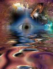 Wall Mural - touch of god