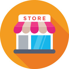 Sticker - Shop Vector Icon