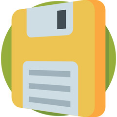 Sticker - Floppy Vector Icon 