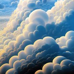 Wall Mural - artistic clouds