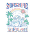 sunshine beach, summer beach sunshine vector print design artwork, take me to the sunshine, Beach Paradise Print T-shirt Graphics Design, typography slogan on palm trees background for summer fashion 