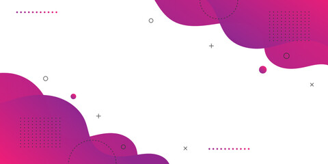 Wall Mural - Modern Abstract Background with Retro Memphis Vibrant Purple Gradient Color