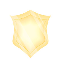 Poster - gold shiny shield icon