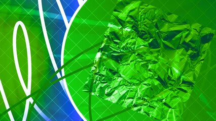 Aufkleber - Colorful animation with moving curves and geometric shapes. Motion. Stylish animation with curved lines and emerging circle with rotating square. Animation to insert into presentations or videos
