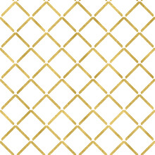 Gold Criss Cross Shaped Pattern