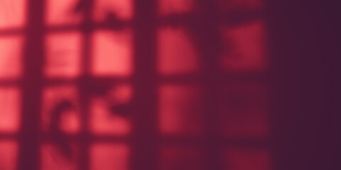 Poster - shadow background of tree leaves and window - 3d render